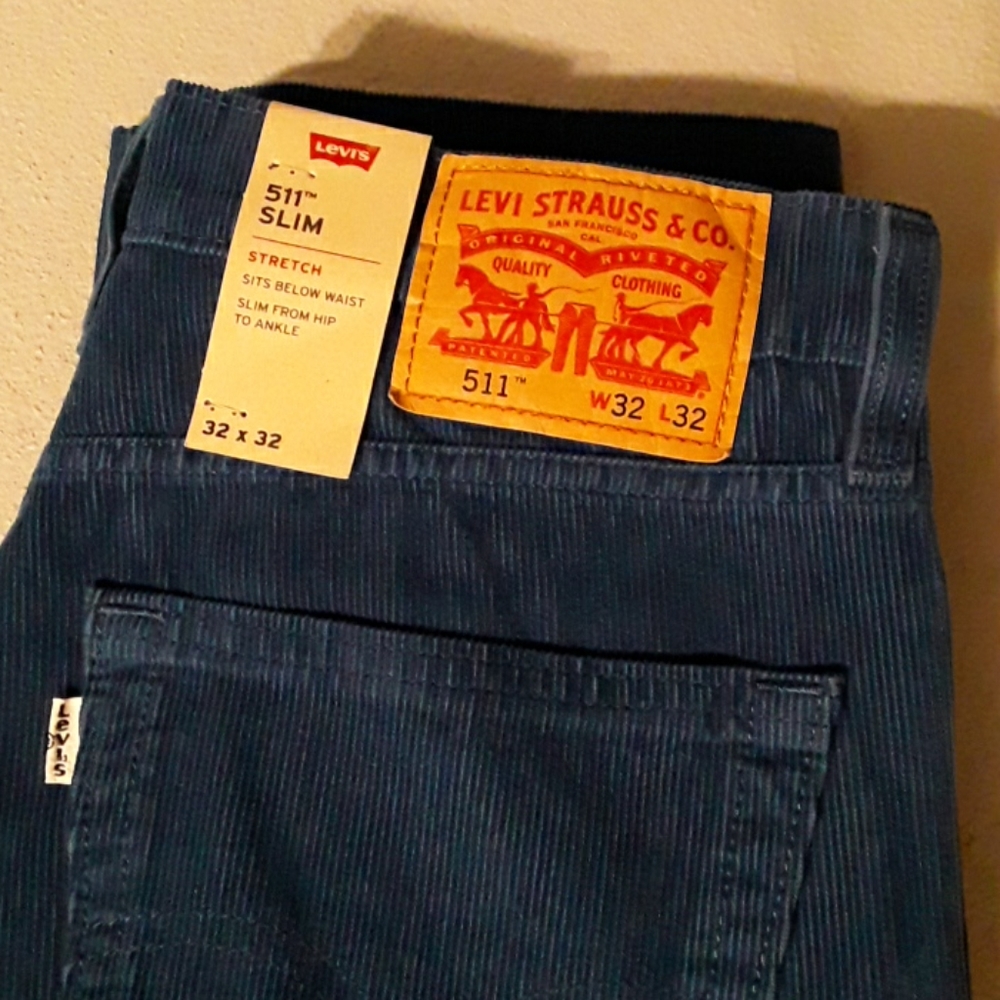 Levi's Blue Corduroy 511 Slim